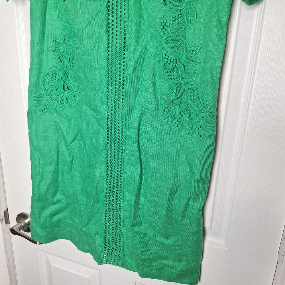 LK Bennett | Danika Lace Linen Dress Size 4 - Picture 4 of 7